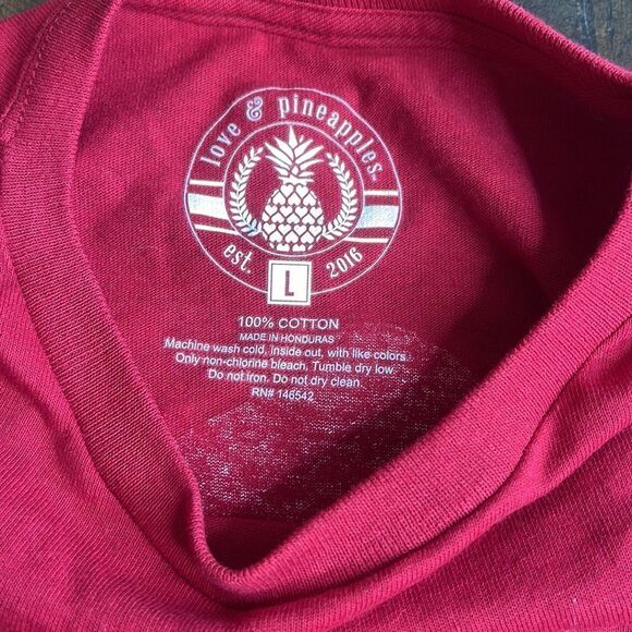 Love & Pineapple Long sleeve Tee Shirt Size L - Picture 5 of 5
